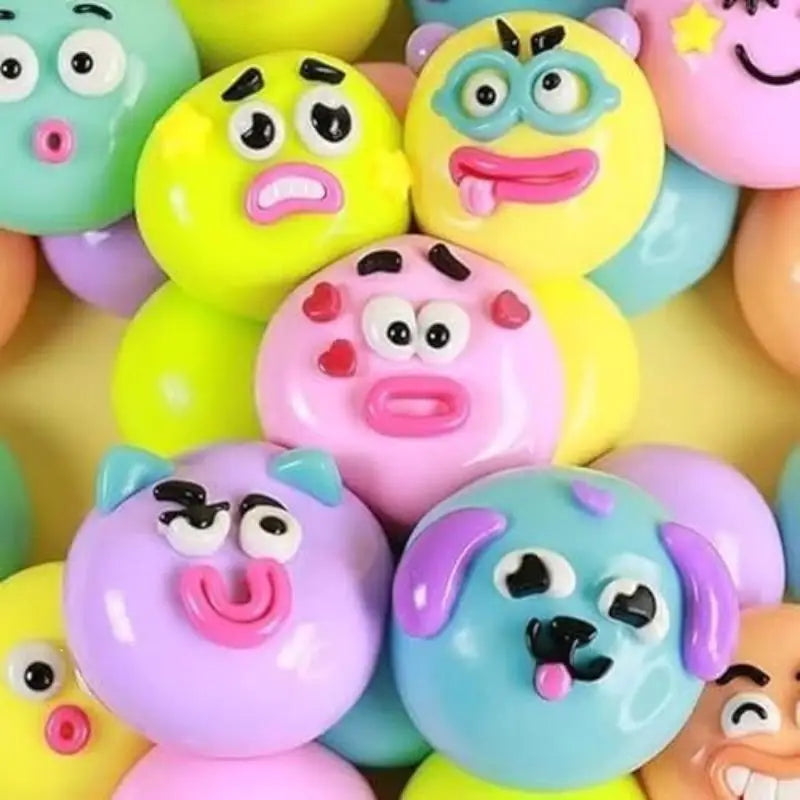 Slow Rise Squeeze Toy – Cute Dog Face Smusher Sensory Ball Slow Rise Squeeze Toy Axl Random 1PC