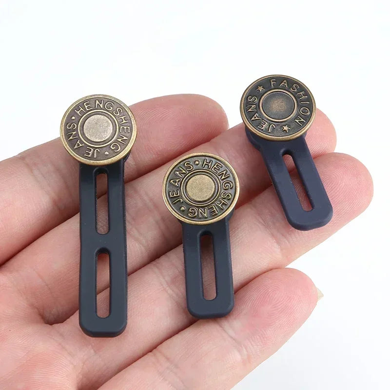 4-Pack Jeans Button Extender – Adjustable Waist Expander Clothing Button Extender Axl