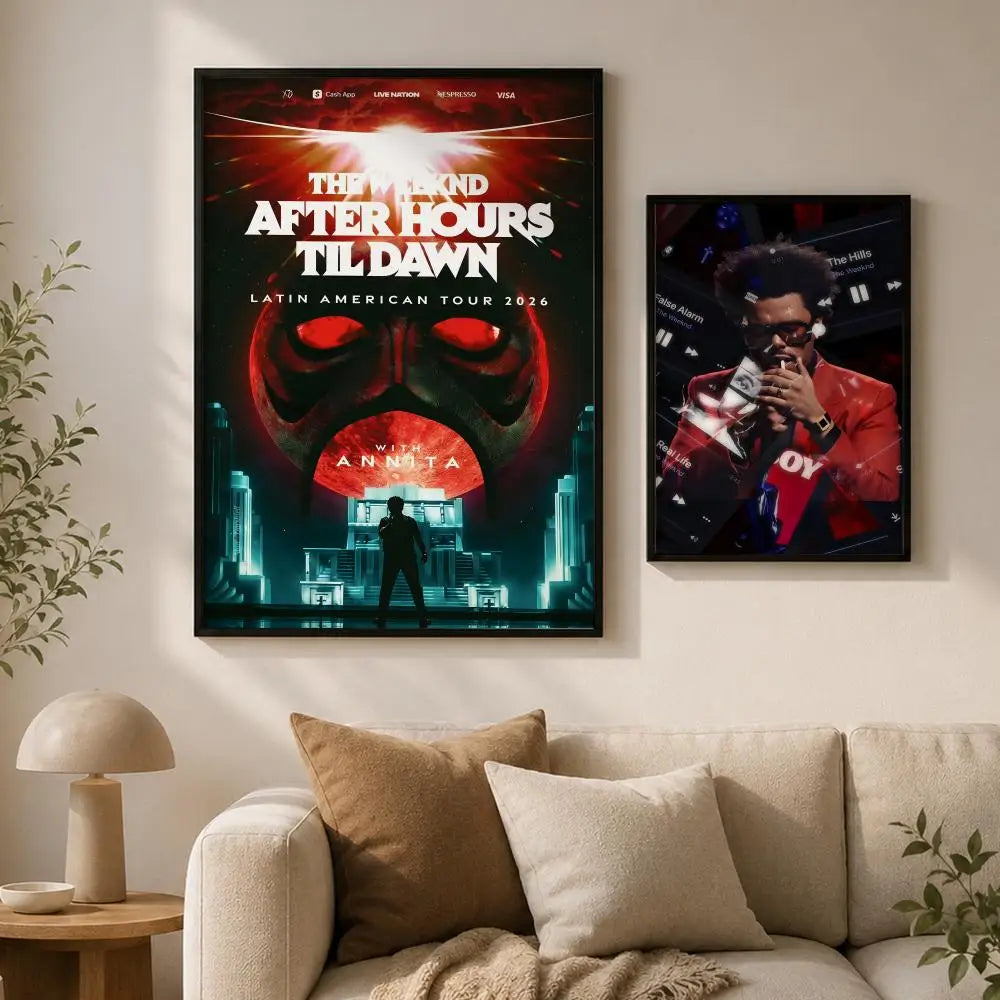 The Weeknd Waterproof PVC Peel-and-Stick HD Wall Poster Wall Art Poster Axl