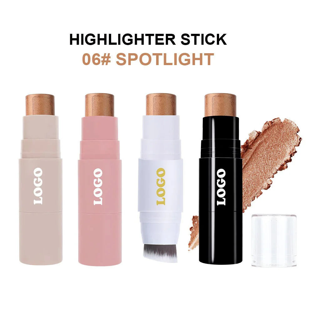 Double-Sided Blush Stick with Brush – Brightening Blusher Blush Stick Axl Highlighter 06 1pcs NO LOGO