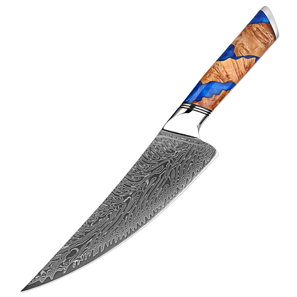 XITUO Damascus Chef Knife Set – 67-Layer VG10 Steel, 1–9 Pcs Damascus Knife Set Axl Chef Knife