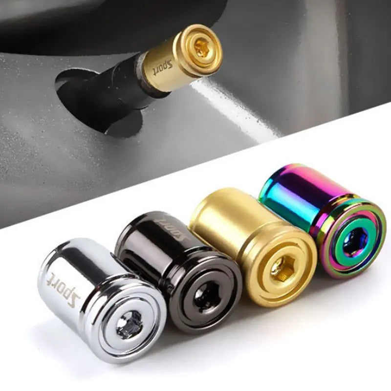 Anti-Theft Zinc Alloy Car Tire Valve Caps – Sport Set Tire Valve Caps Axl