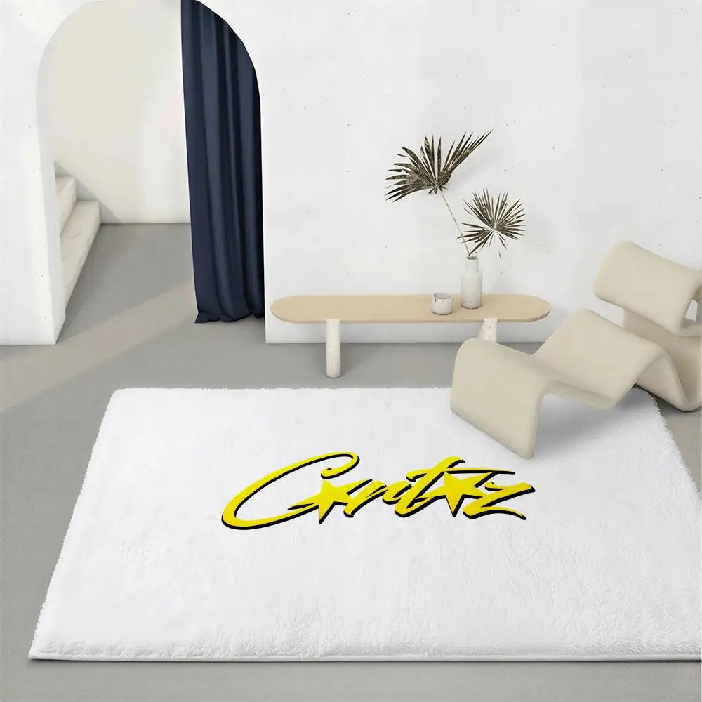 Eco-Friendly Flannel Floor Mat – Non-Slip Soft Plush Indoor Rug Indoor Floor Rug Axl White3 120x160cm