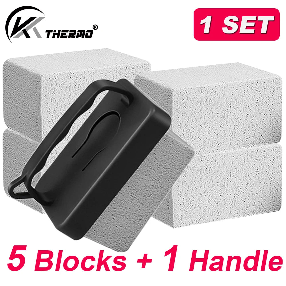 Pumice Grill Cleaning Stone – BBQ & Flat Top Scraper 1–5 Pcs Grill Cleaning Stone Axl 5Pcs