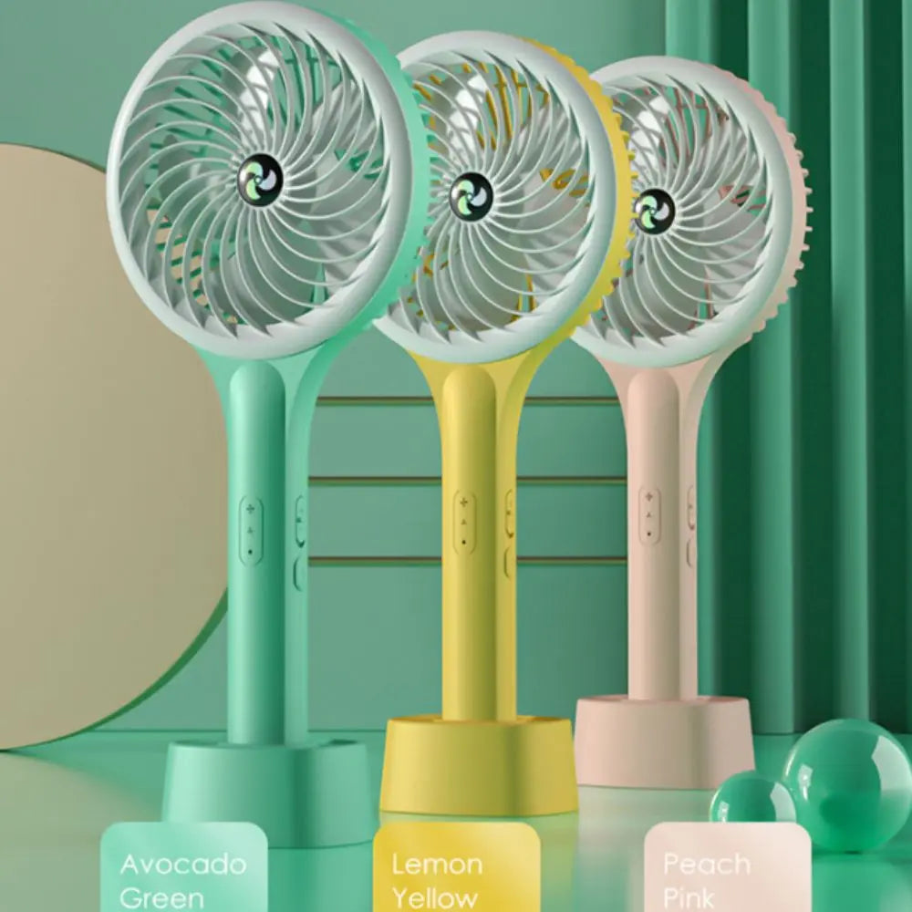 Portable Handheld Mini Fan – USB Rechargeable 2-Speed Quiet Handheld Mini Fan Axl