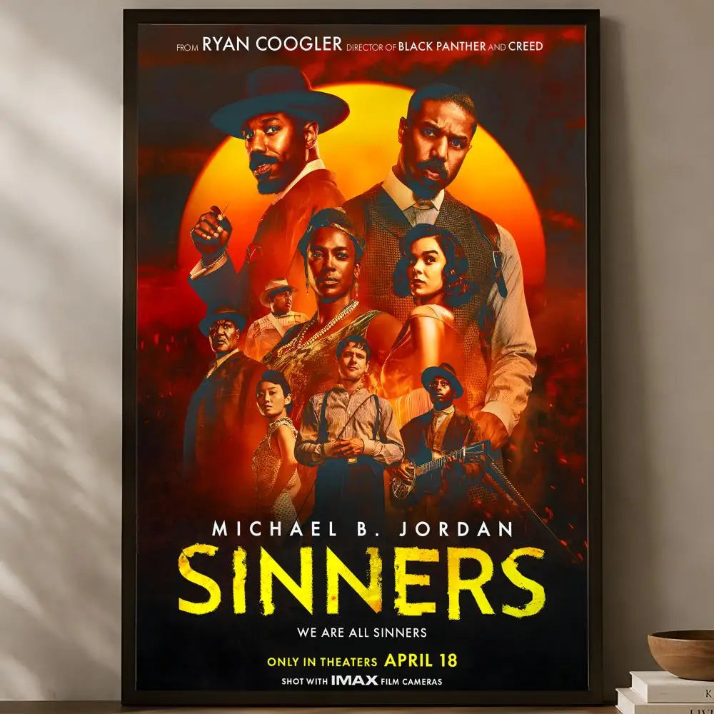 Sinners Movie Poster – Self-Stick HD PVC Waterproof Wall Art Movie Wall Poster Axl White01 15X20cmNoframe