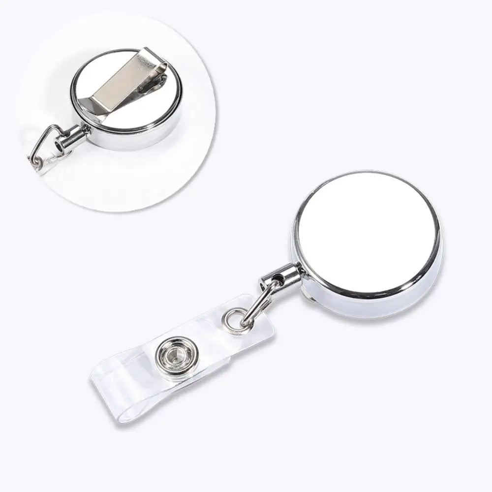 Retractable Badge Reel ID Card Holder Clip & Keyring Badge Reel Clip Axl Jacket