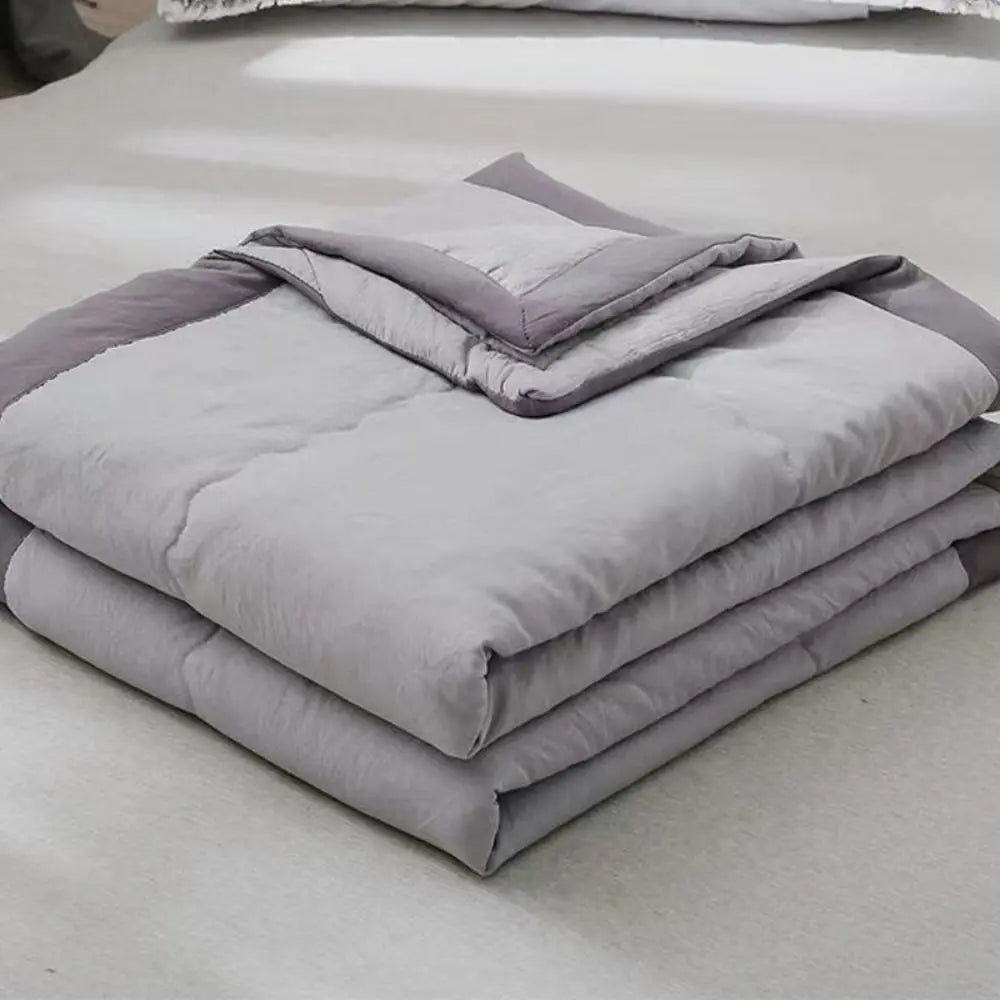 Double-Sided Cooling Blanket – Breathable Cotton Summer Quilt Cooling Blanket Axl Grey-100x140cm