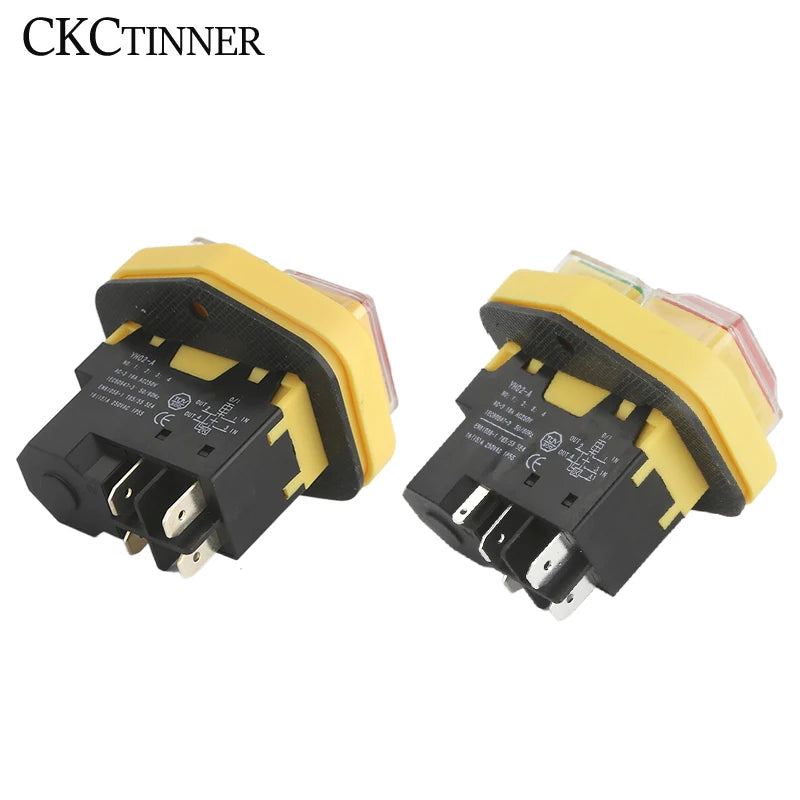 YH02 Electromagnetic Push Button Switch IP55 15A 220V CE Push Button Switch Axl