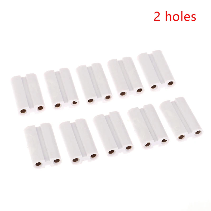 10-Pack T5 T8 LED Fluorescent Tube Connectors – 2 & 3 Pin Tube Lamp Connectors Axl 2hole