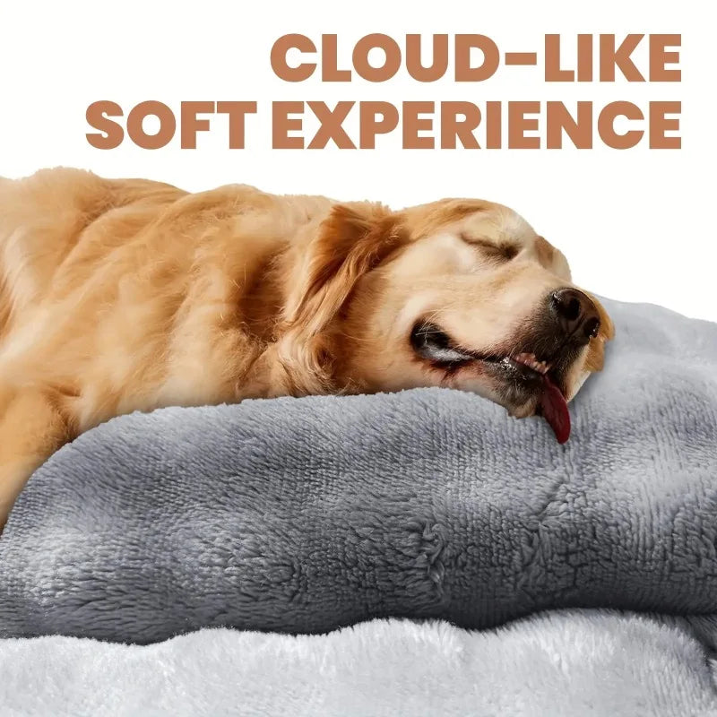 KEMORELA Luxury Plush Pet Bed – Thick Winter Dog & Cat Mat Plush Pet Bed Axl