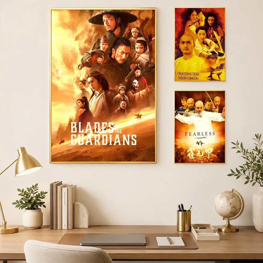 Crouching Tiger Hidden Dragon HD PVC Self-Stick Wall Art Poster Wall Art Poster Axl