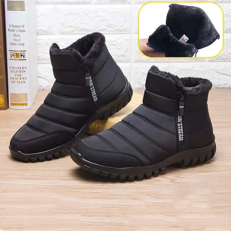 Men's Plush Ankle Snow Boots | Zip Winter Boots EU 34–47 Men's Snow Boots Axl