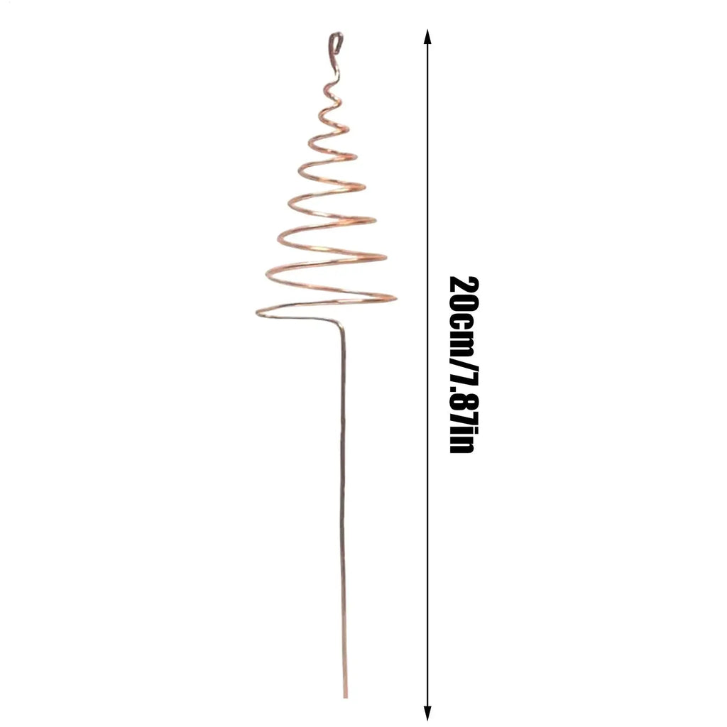 Spiral Copper Garden Stakes 6 Pcs – Indoor & Outdoor Plants Garden Plant Stakes Axl