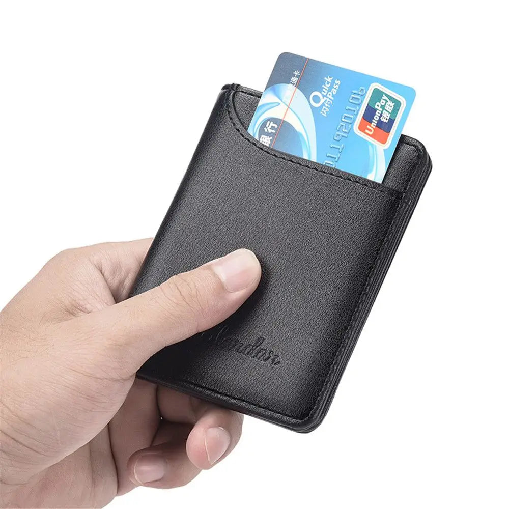 Slim PU Leather Credit Card Wallet – Minimalist Mini Purse Card Wallet Axl