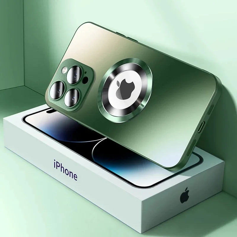 Matte MagSafe iPhone Case – Shockproof Camera Protection Cover Magnetic Phone Case Axl Dark Green For iPhone 16 Pro