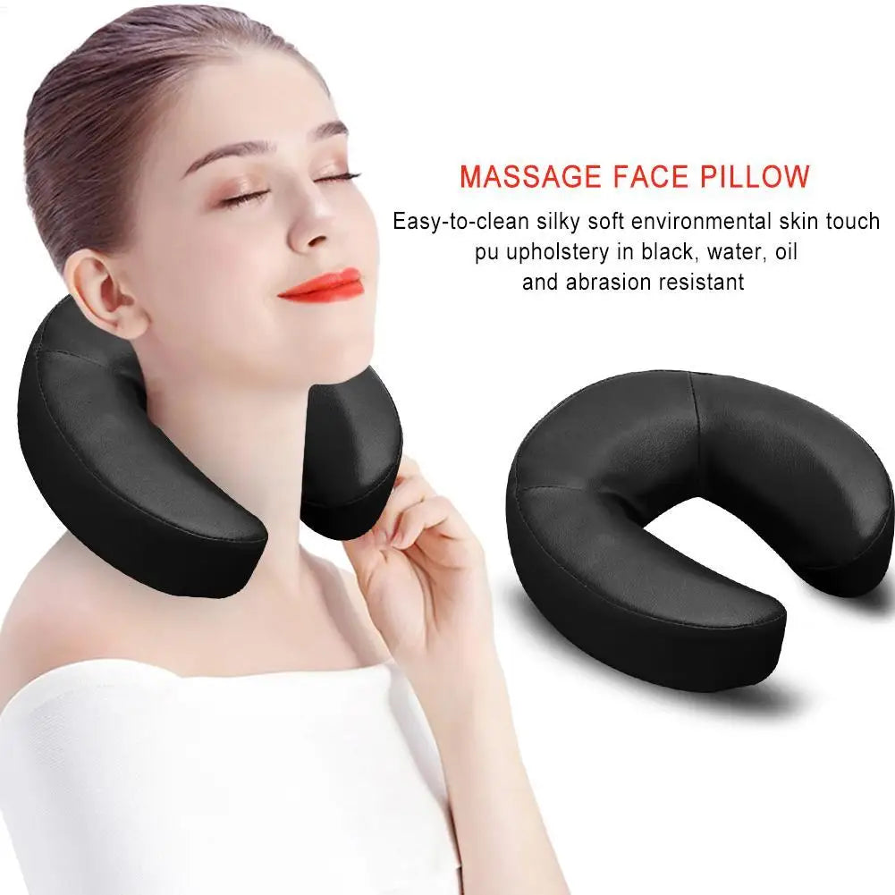 Face Down Massage Cradle Pillow – U-Shape PU Foam Cushion Massage Face Cradle Axl