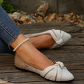 Women's Pointed Toe Flat Shoes – Lightweight Casual Flats Women's Flat Shoes Axl 37 Beige