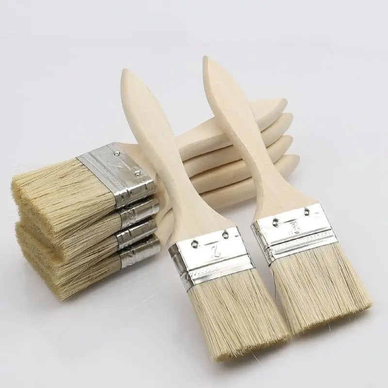 10-Piece Small Paint Brush Set – Wooden Handle Art & Craft Paint Brush Set Axl