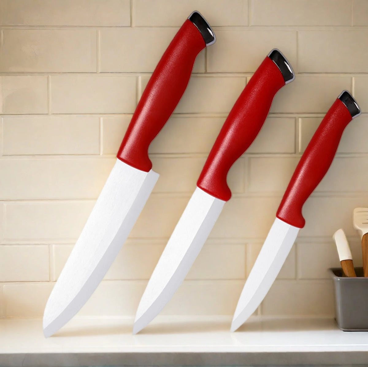Ceramic Chef Knife Set with Sheaths – Sharp & Rust Proof Ceramic Knife Set Axl