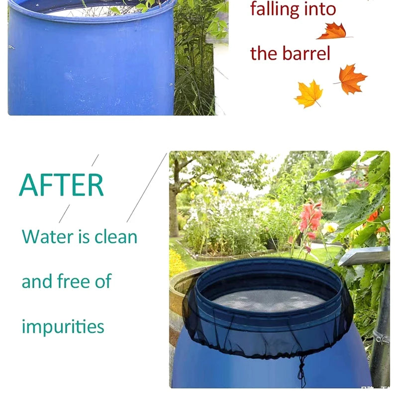 Mesh Cover Netting for Rain Barrels – Anti-Mosquito Tank Cover Rain Barrel Cover Axl