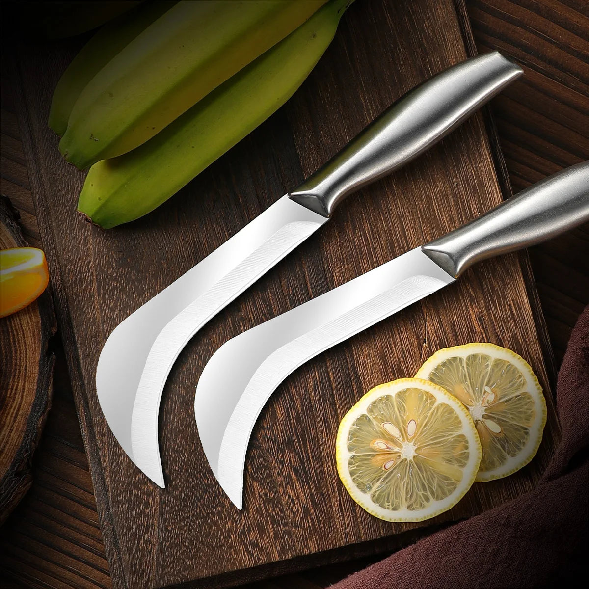 Stainless Steel Pineapple & Sugar Cane Peeler Paring Knife Kitchen Paring Knife Axl 2pcsA