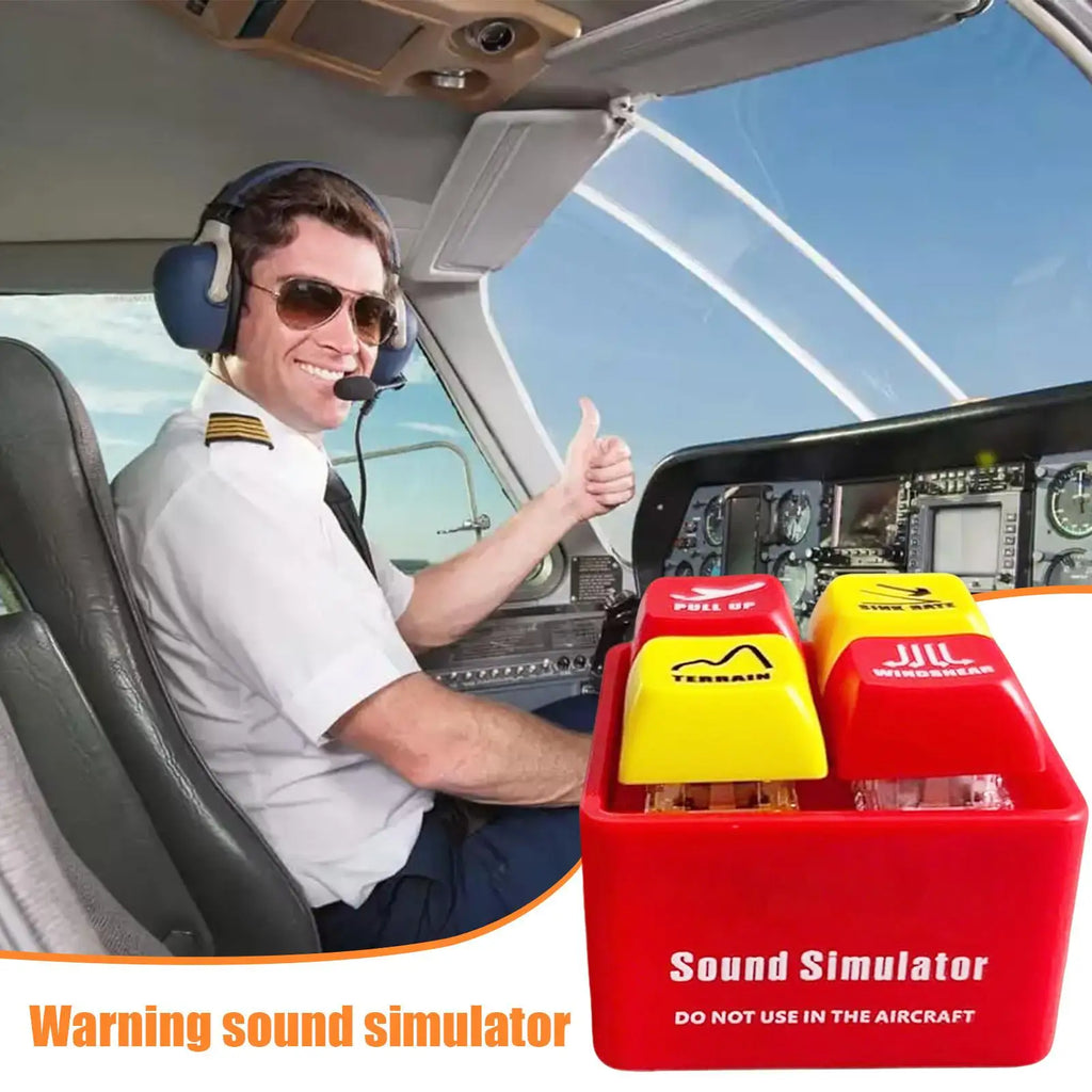 Pilot Alert Keychain – Cockpit Sound & LED Novelty Gift Novelty Keychain Axl