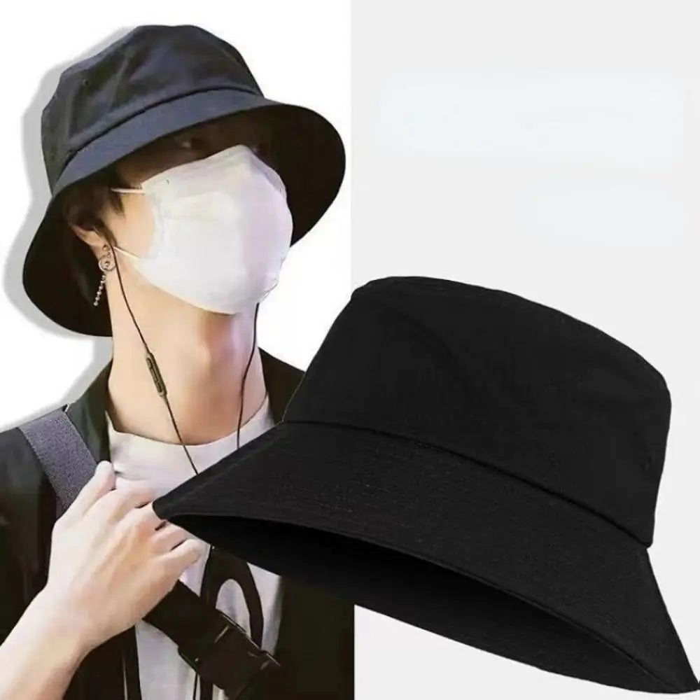 Double-Sided Bucket Hat – Foldable Wide Brim Sun Cap Unisex Bucket Hat Axl