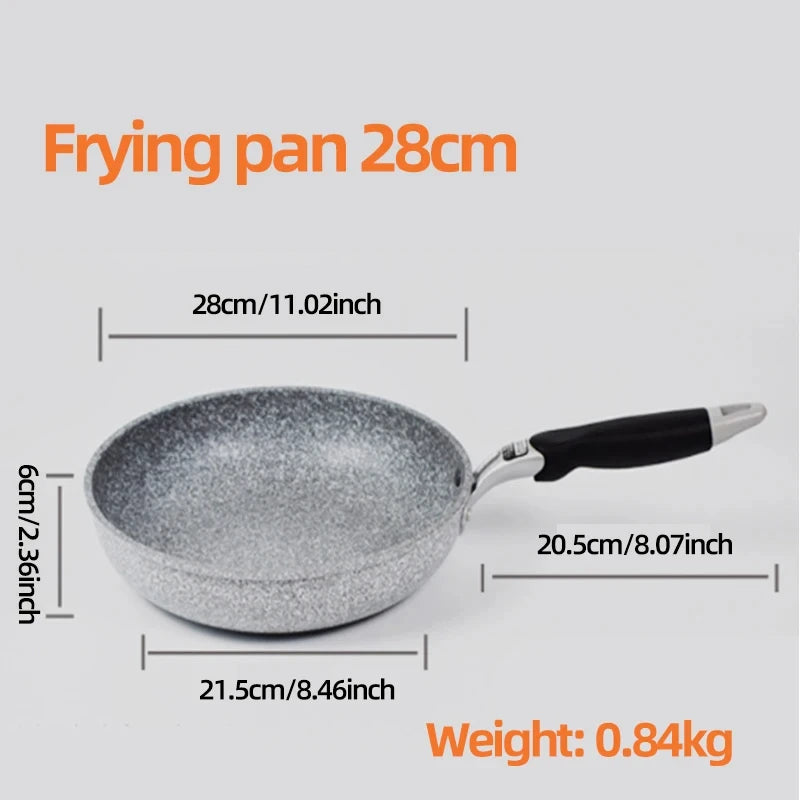 KEMORELA Stone Non-Stick Frying Pan 20–28cm | Gas & Induction Non-Stick Frying Pan Axl 28cm Frying pan