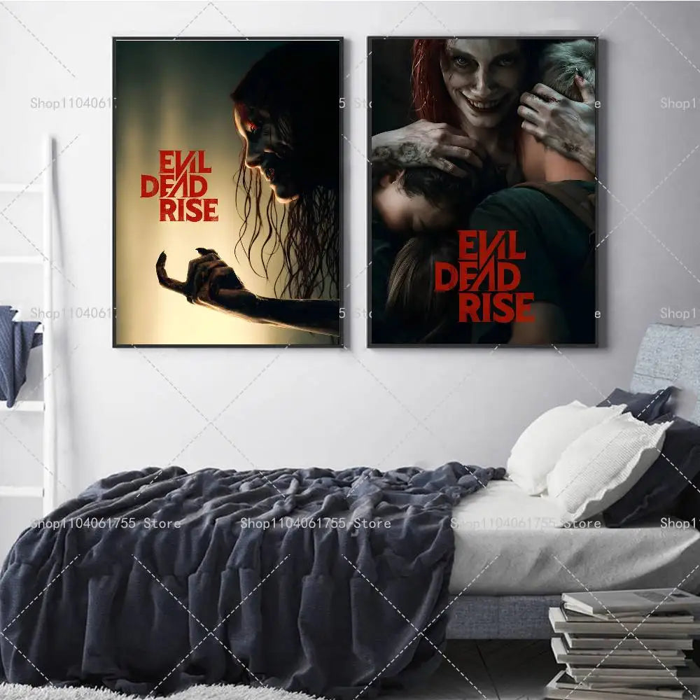 Evil Dead Rise Movie Poster – Self-Adhesive Wall Art Print Movie Wall Poster Axl
