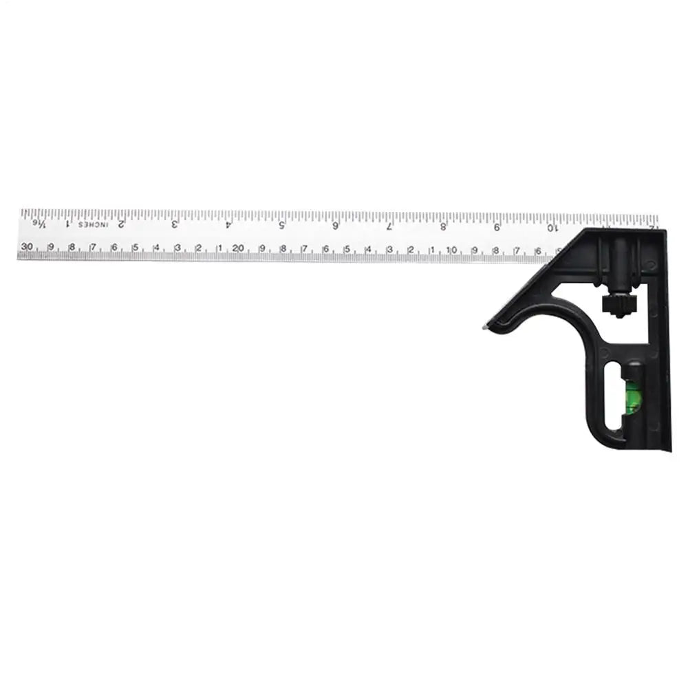 Stainless Steel Combination Square – 45° & 90° Woodworking Ruler Combination Square Ruler Axl 1pcs