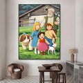 Heidi Girl of the Alps Poster – HD Waterproof Wall Stickers Wall Sticker Decal Axl White01 40X50cmNoframe