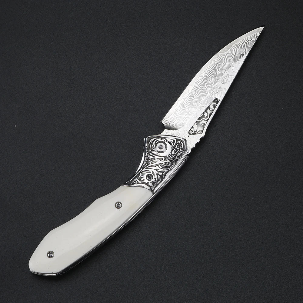 XUAN FENG Folding Pocket Knife – Ox Bone Handle | X201 Folding Pocket Knife Axl