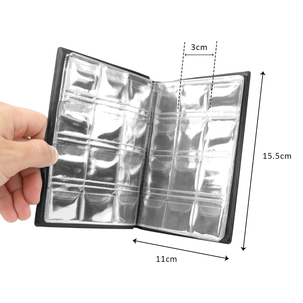 120-Pocket Coin Collection Album – PVC Collector Book Coin Collection Album Axl
