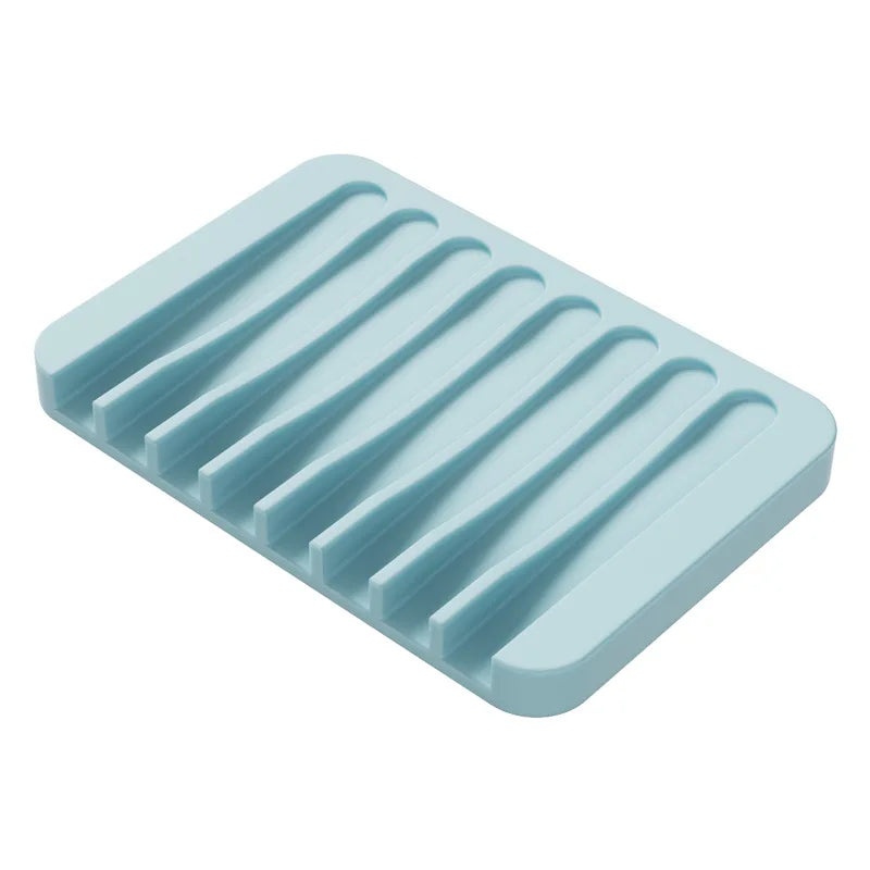 Silicone Soap Dish No Drill – Draining Non-Slip Soap Holder Soap Dish Axl Green