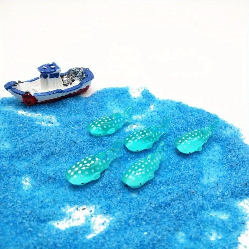 Mini Resin Ocean Figurines – Whale, Dolphin & Shark Statues Resin Figurine Set Axl