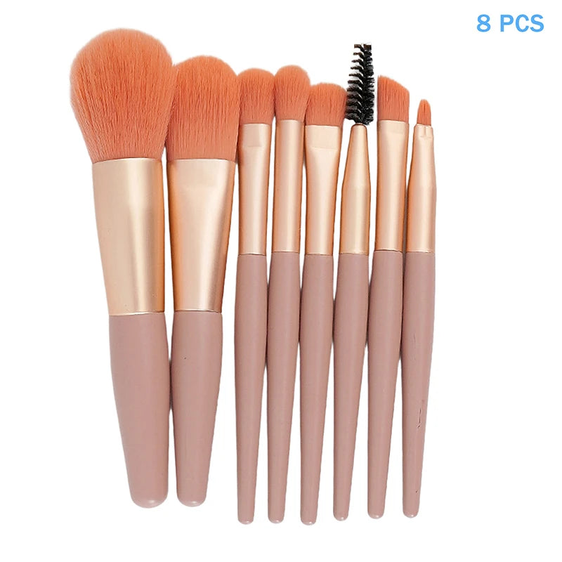 8/13 PCS Makeup Brush Set – Foundation, Eyeshadow & Kabuki Makeup Brush Set Axl A10