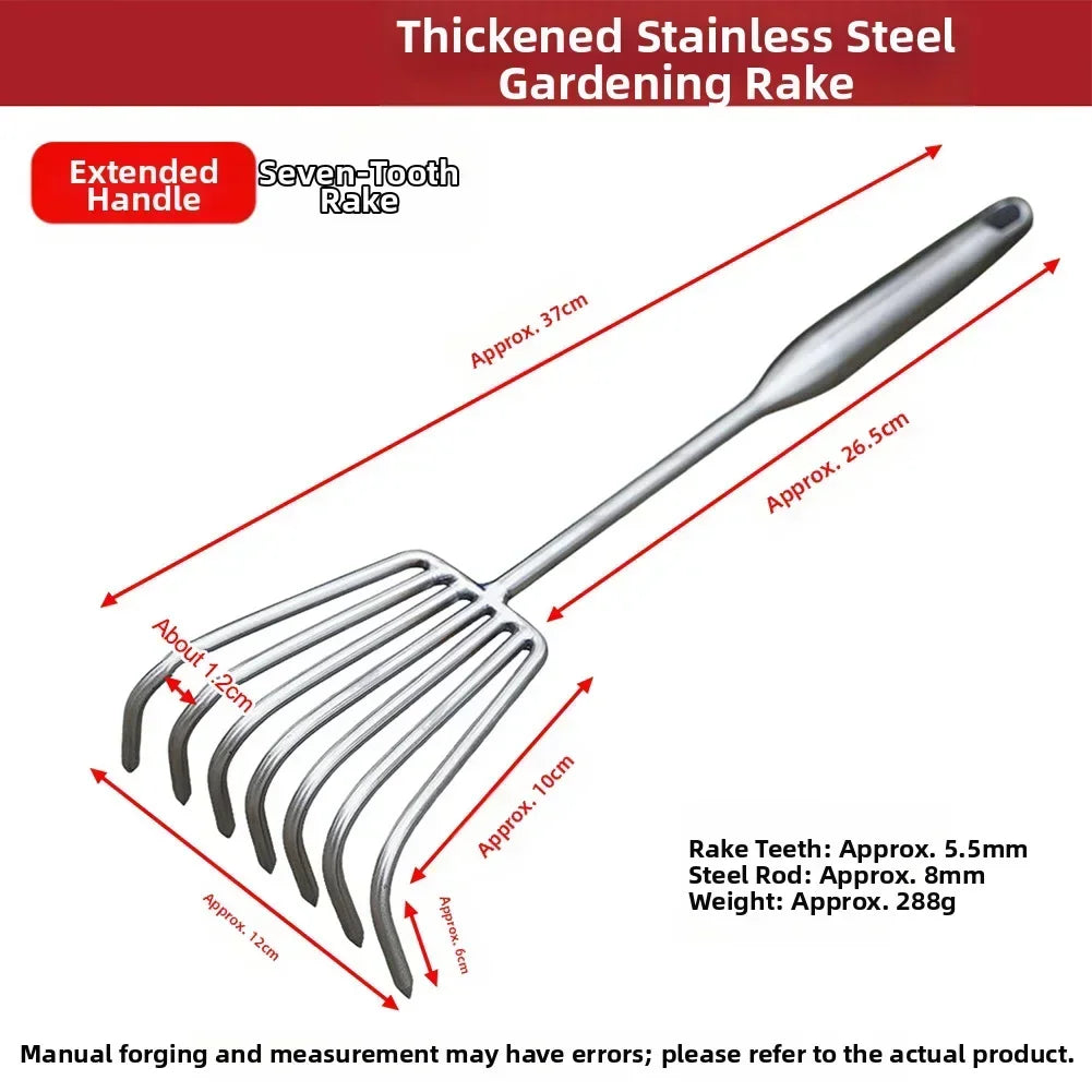 Stainless Steel Garden Rake – Ergonomic Cultivator & Weeder Garden Cultivator Rake Axl 7chi China Mainland