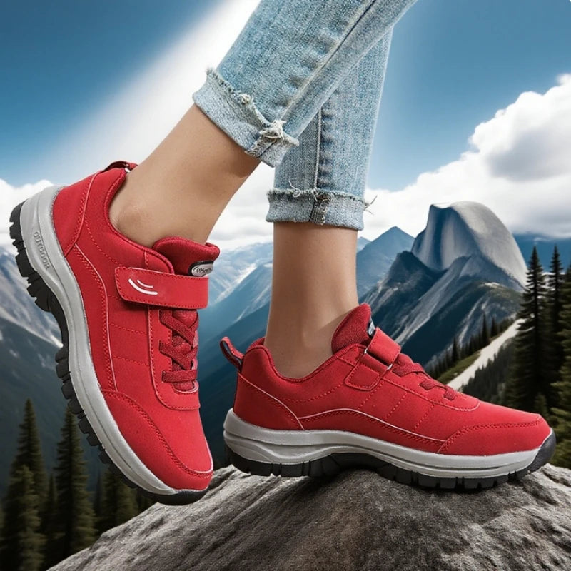 AZGB Women's Breathable Slip-On Sneakers – Thick Sole, All-Season Women's Sneakers Axl
