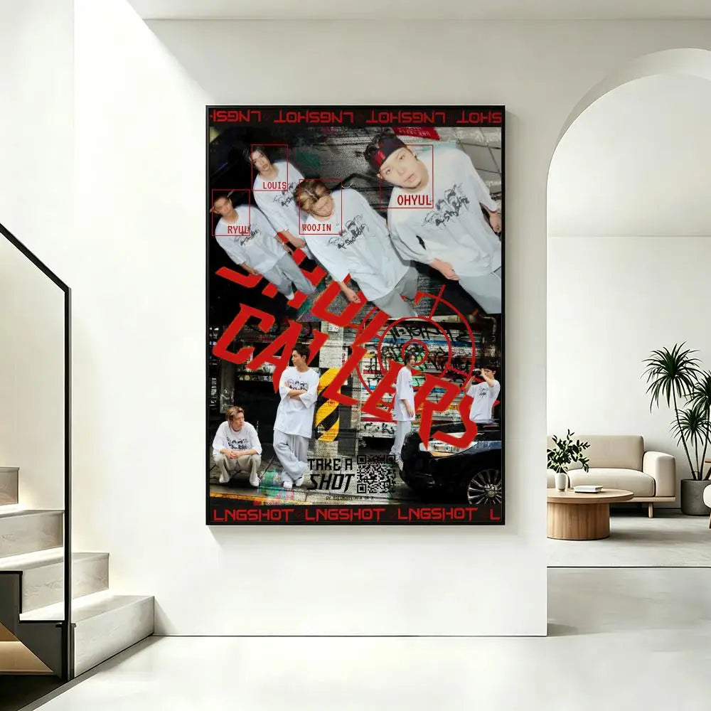 Kpop Boy Group HD Aesthetic Wall Poster – Waterproof Art Decor Wall Art Poster Axl