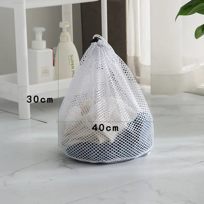 Mesh Laundry Bag with Drawstring – Durable Polyester & Reusable Mesh Laundry Bag Axl Coarse Mesh-S-1pc