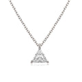 Huitan Triangular Cubic Zirconia Pendant Necklace | Gold & Silver Pendant Necklace Axl XL1370 45cm