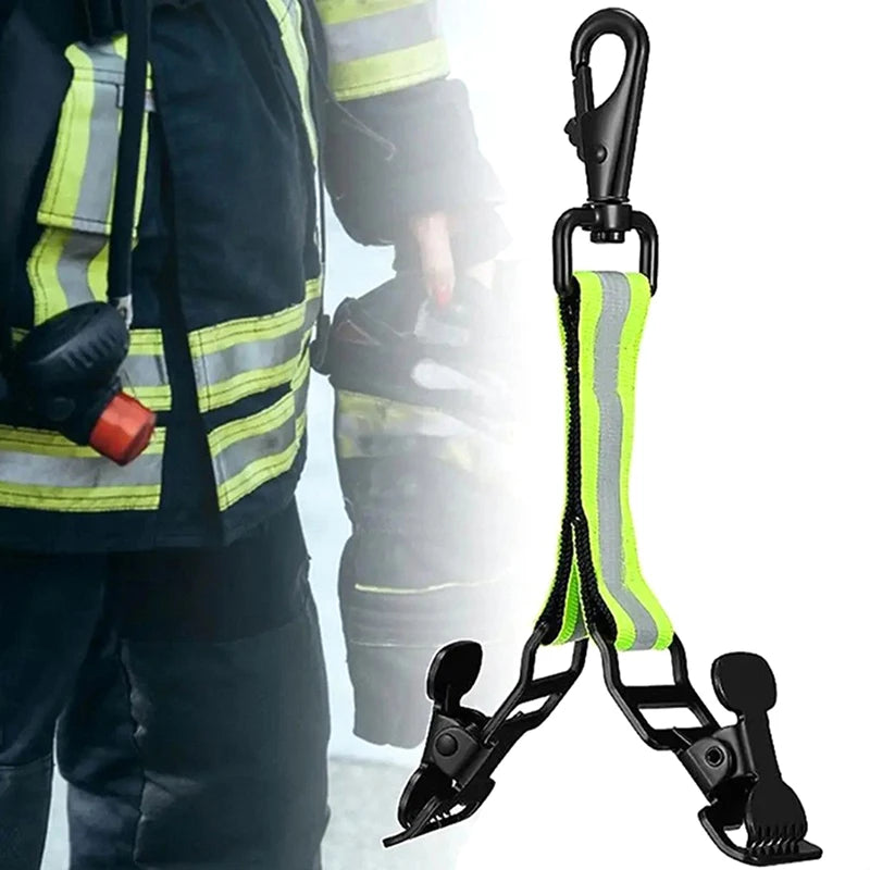Firefighter Glove Strap Clips – Universal Belt Hook Keeper Glove Clip Strap Axl