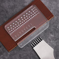 Acrylic Leather Cutting Ruler – 4mm Transparent Distance Guide Leathercraft Ruler Axl Transparent