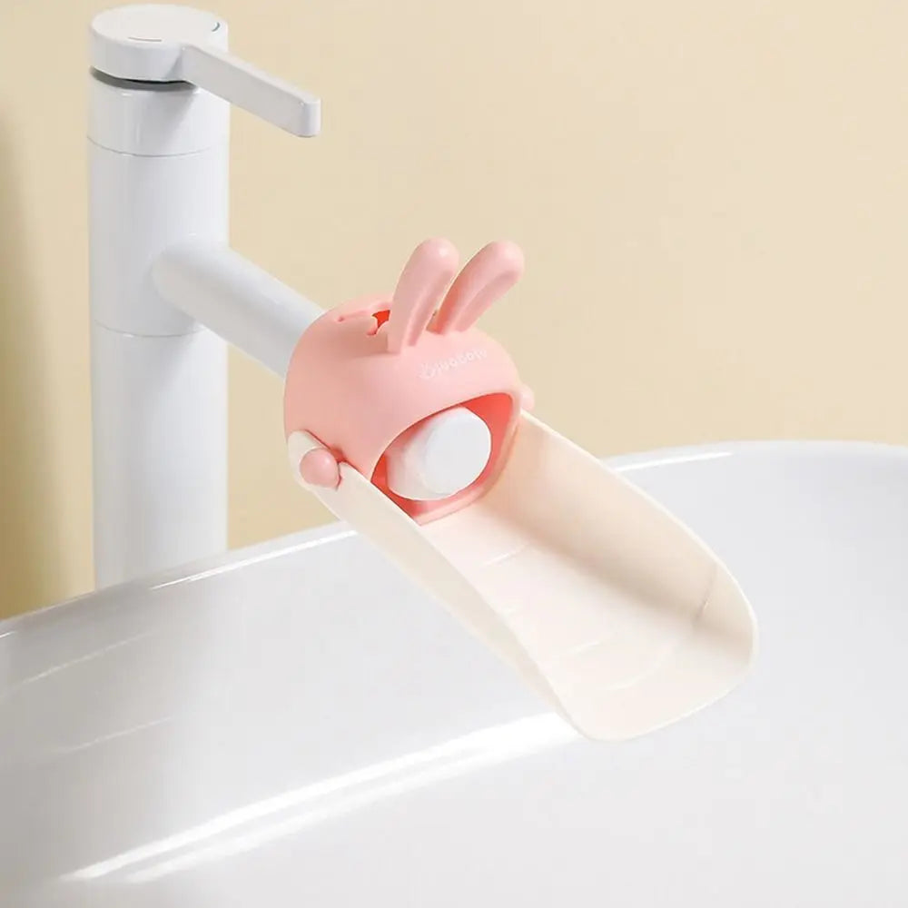 Rabbit Faucet Extender for Kids – Cartoon Tap Guide for Baby Faucet Extender Axl pink