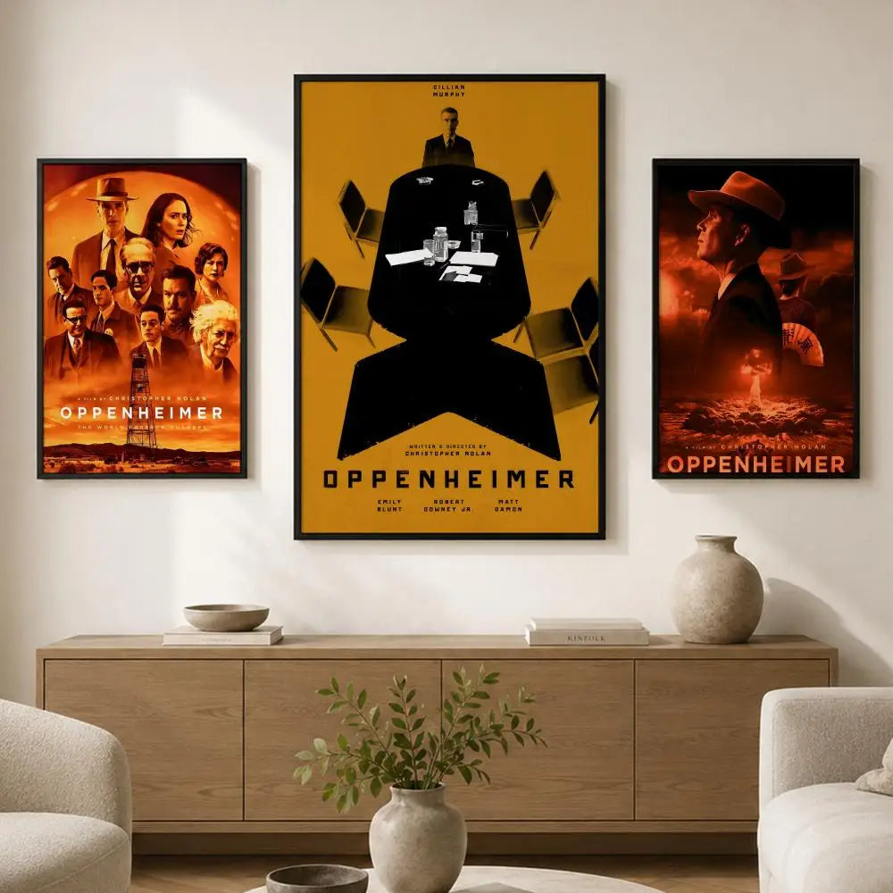 Oppenheimer Movie Poster – Peel & Stick Waterproof PVC Wall Art Movie Wall Poster Axl