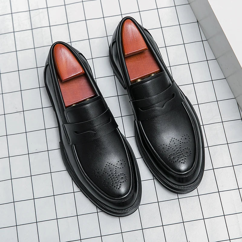 Men's Slip-On Dress Shoes – Business, Wedding & Formal Style Men's Dress Shoes Axl black 45