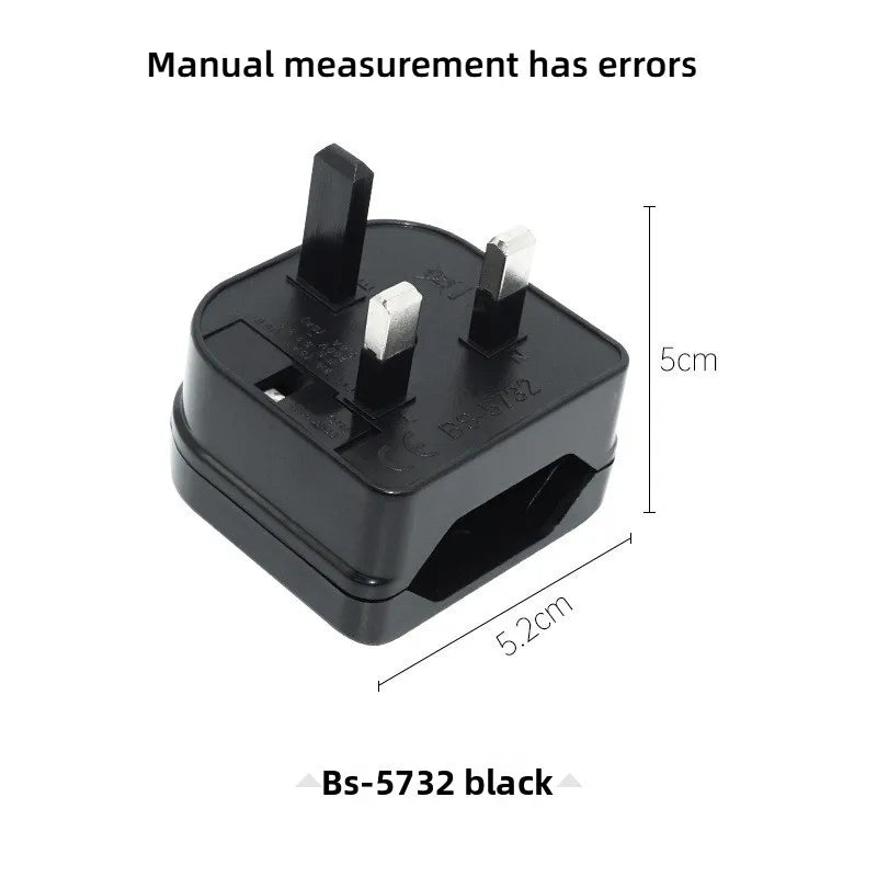 EU 2-Pin to UK 3-Pin Travel Plug Adapter | Power Converter Travel Plug Adapter Axl