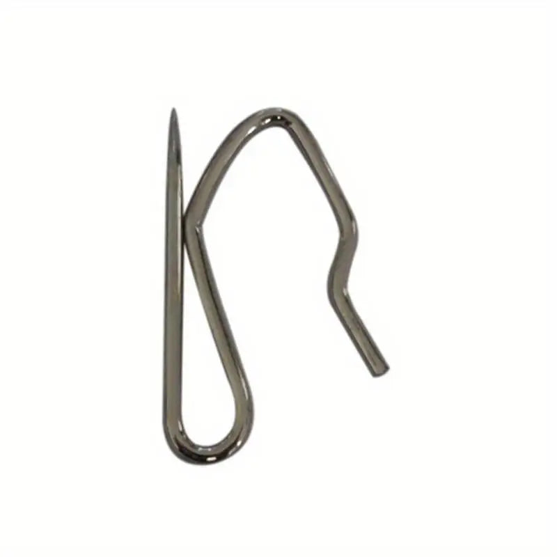 100-Pack S-Type Stainless Steel Curtain Hooks & Window Holdbacks Curtain Hooks Axl
