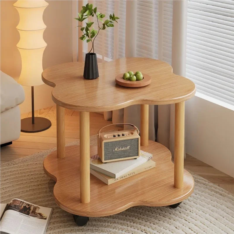 Round Wooden Side Table – Minimalist Coffee & Bedside Table Wooden Side Table Axl D 40x40x48cm